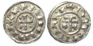 1 Dinar Kingdom of France (843-1791) Argent Richard I of Normandy (933-996)