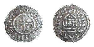 1 Dinar Kingdom of France (843-1791) Argent Lothaire I (795 -855)