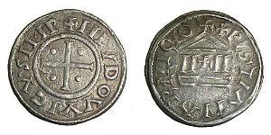 1 Dinar Royaumes francs (481-843) Argent Louis le Pieux (778-840)