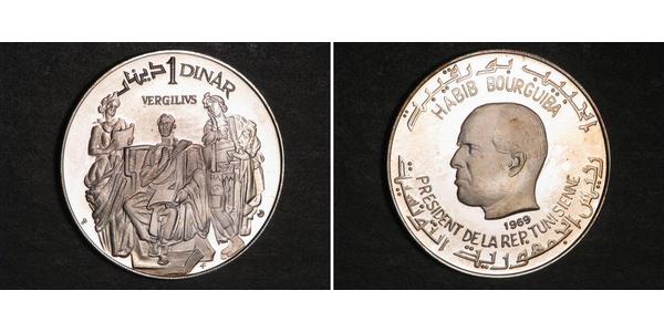 1 Dinar Tunisie Argent 