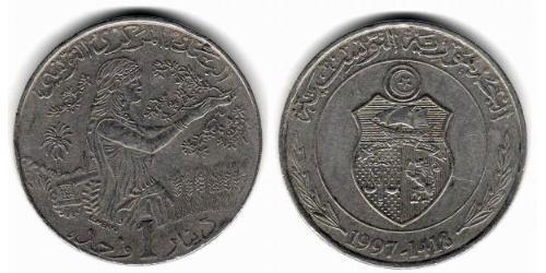 1 Dinar Tunisie Cuivre/Nickel 