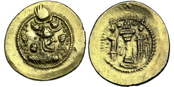 1 Dinar Iran / Sassanid Empire (224-651) Gold Peroz I (? - 484)