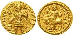 1 Dinar Kushan Empire (60-375) Gold Vasudeva I