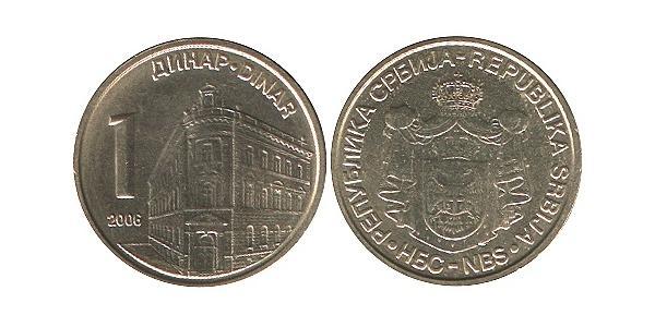 1 Dinar Serbien Kupfer/Zink 