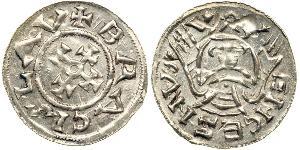 1 Dinar Böhmen Silber Bretislaus I, Duke of Bohemia (1005-1055)