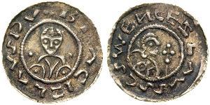 1 Dinar Böhmen Silber Bretislaus I, Duke of Bohemia (1005-1055)