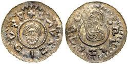 1 Dinar Bohemia Silver Bretislaus II, Duke of Bohemia (1060-1100)