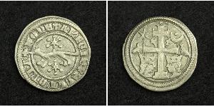 1 Dinar Croatia Silver Béla IV of Hungary (1206 - 1270)