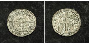 1 Dinar Croatia Silver Béla IV of Hungary (1206 - 1270)