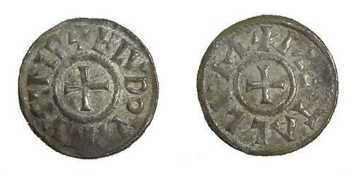 1 Dinar Frankish Empire (481-843) Silver Louis the Pious (778-840)