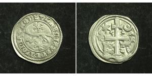 1 Dinar Croatia 銀 贝拉四世 (1206 - 1270)