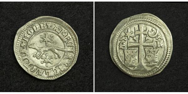 1 Dinar Croatia 銀 贝拉四世 (1206 - 1270)