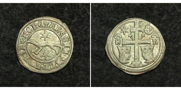 1 Dinar Croatia 銀 贝拉四世 (1206 - 1270)