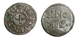 1 Dinar Frankish Empire (481-843) 銀 虔誠者路易