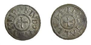 1 Dinar Frankish Empire (481-843) 銀 虔誠者路易