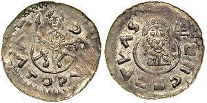1 Dinar 波希米亚 銀 Svatopluk I of of Moravia (830 - 894)