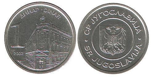 1 Dinaro República Federativa Socialista de Yugoslavia (1943 -1992) Cobre/Zinc 