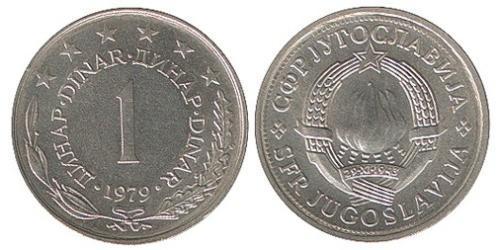 1 Dinaro República Federativa Socialista de Yugoslavia (1943 -1992) Cobre/Zinc 