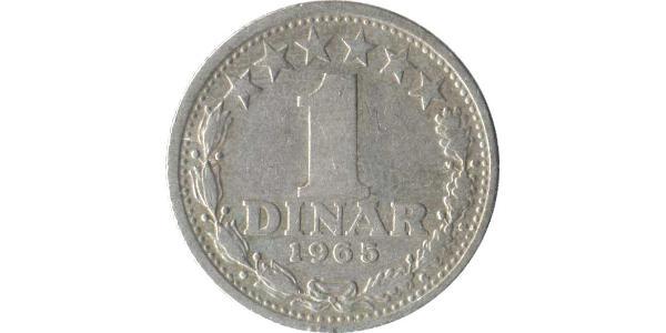1 Dinaro República Federativa Socialista de Yugoslavia (1943 -1992) Níquel/Cobre 