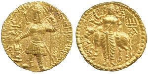 1 Dinaro Imperio kushán (60-375) Oro Vasudeva I