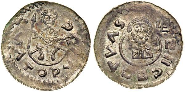 1 Dinaro Bohemia Plata Svatopluk I of of Moravia (830 - 894)