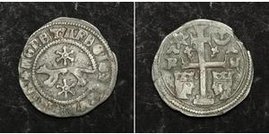 1 Dinaro Croacia Plata Bela IV de Hungría (1206 - 1270)