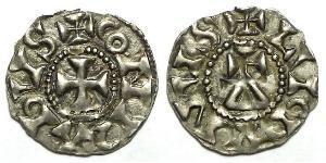 1 Dinaro Reino de Francia (843-1791) Plata Conrad the Peaceful (925-993)