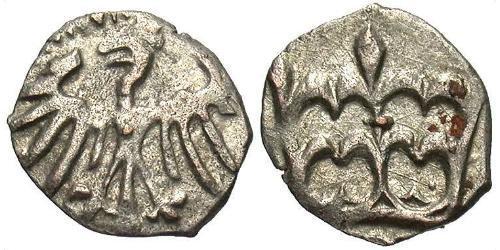 1 Dinaro Reino de Polonia (1025-1569) Plata Wladyslaw II Jagiello (1362-1434)