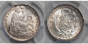 1 Dinero Perù Argento 