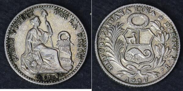 1 Dinero Perù Argento 