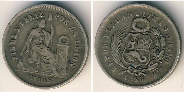 1 Dinero Perú Plata 