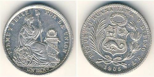 1 Dinero Peru Silber 