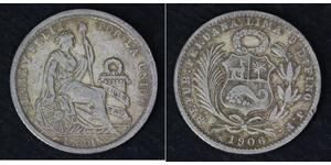 1 Dinero Peru Silver 