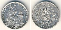 1 Dinero Peru Silver 