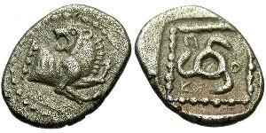 1 Diobol Grecia antica (1100BC-330) Argento 