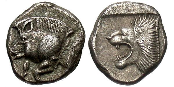 1 Diobol Grecia antica (1100BC-330) Argento 