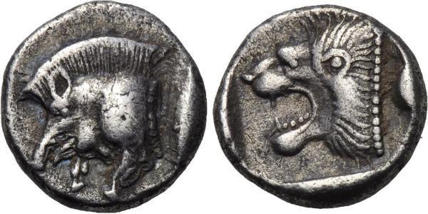 1 Diobol Grecia antica (1100BC-330) Argento 