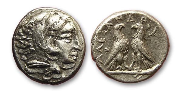 1 Diobol Regno di Macedonia (800BC-146BC) Argento Alessandro III Magno (356BC-323BC)