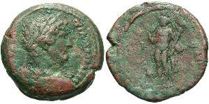 1 Diobol Imperio romano (27BC-395) Bronce Adriano  (76 - 138) 