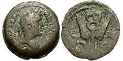 1 Diobol Roman Empire (27BC-395) Bronze Antoninus Pius  (86-161)