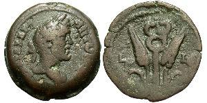 1 Diobol Roman Empire (27BC-395) Bronze Antoninus Pius  (86-161)