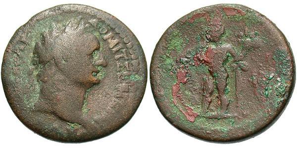 1 Diobol Impero romano (27BC-395) Bronzo Domiziano (51-96)