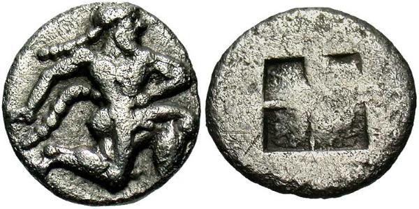 1 Diobol Antigua Grecia (1100BC-330) Plata 