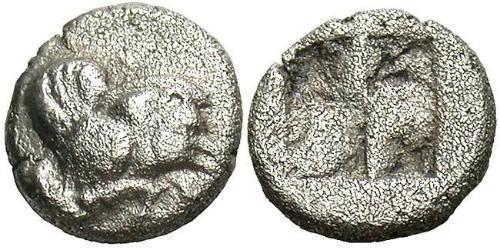 1 Diobol Antikes Griechenland (1100BC-330) Silber 