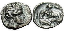 1 Diobol Ancient Greece (1100BC-330) Silver 