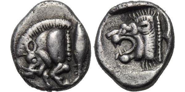 1 Diobol Ancient Greece (1100BC-330) Silver 