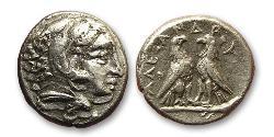 1 Diobol Macedonian Kingdom (800BC-146BC) Silver Alexander III of Macedon (356BC-323BC)