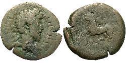 1 Diobol Римская империя (27BC-395) Бронза Марк Аврелий (121-180)