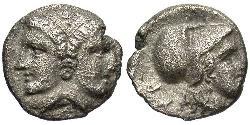 1 Diobol Древняя Греция (1100BC-330) Серебро 