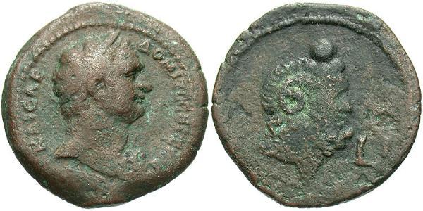 1 Diobol 羅馬帝國 青铜 Domitian  (51-96)